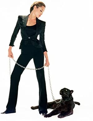 Exotic Animals: Premiere Magazine, Angelina Jolie, Black Panther, Leopard