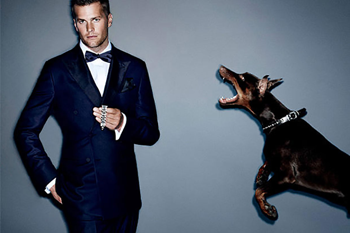 V Man Magazine, Tom Brady, Doberman, Dog