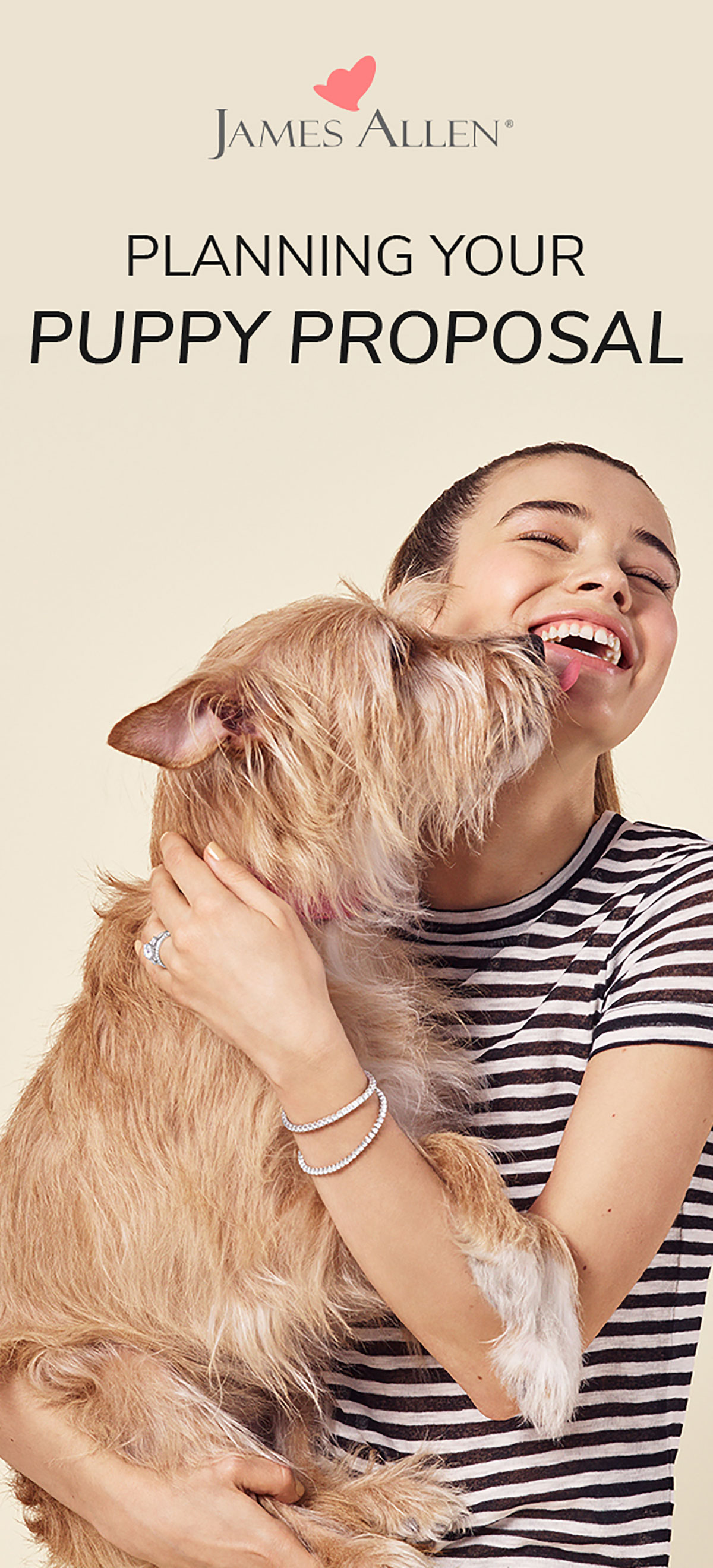 James Allen Rings, licking dog